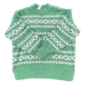 Aerie Oversized Fair Isle Sweater Kelly Green